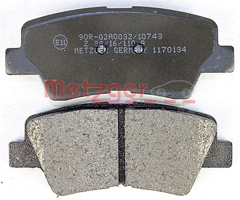 METZGER 1170134 GREENPARTS Bremsbelagsatz, Scheibenbremse